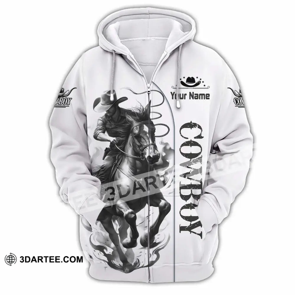 Unisex Shirt - Custom Cowboy Shirt - Zipper Hoodie / S - T-shirt