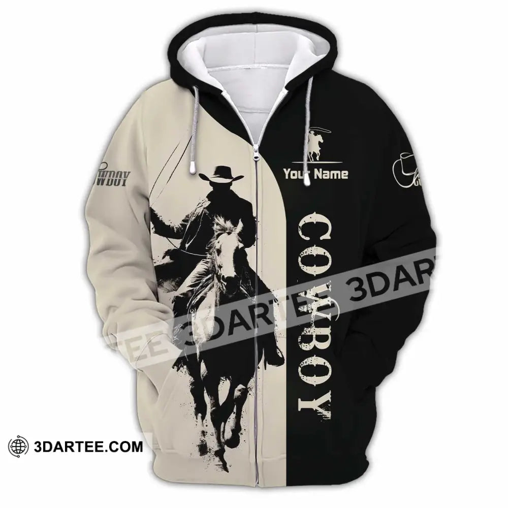 Unisex Shirt - Custom Cowboy Shirt - Zipper Hoodie / S - T-shirt