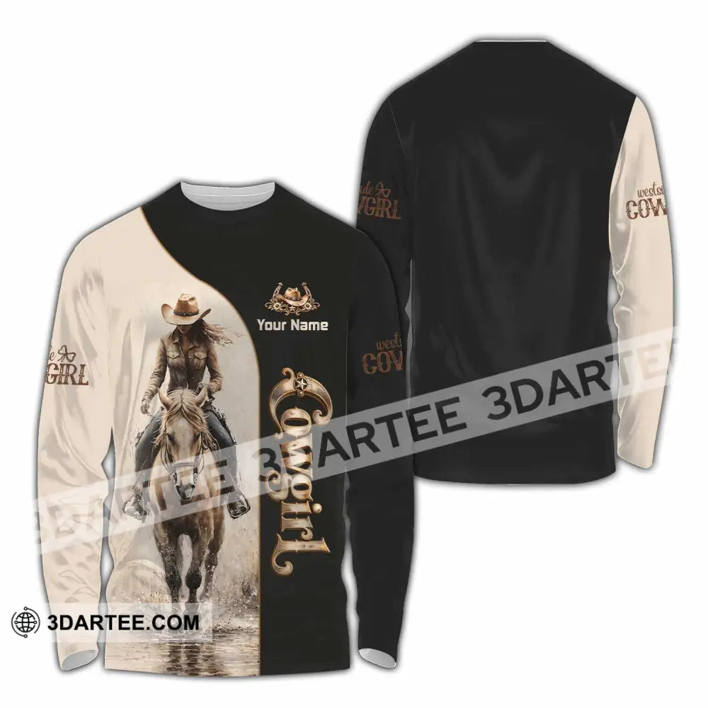 Unisex Shirt - Custom Cowgirl Shirt - Long Sleeve Shirt / S - T-shirt