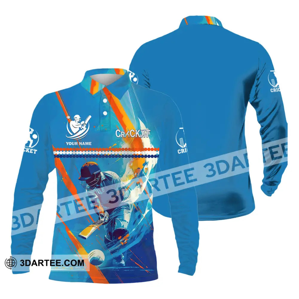 Unisex Shirt - Custom Cracket 3D Shirt Long Sleeve Polo / S T-shirt