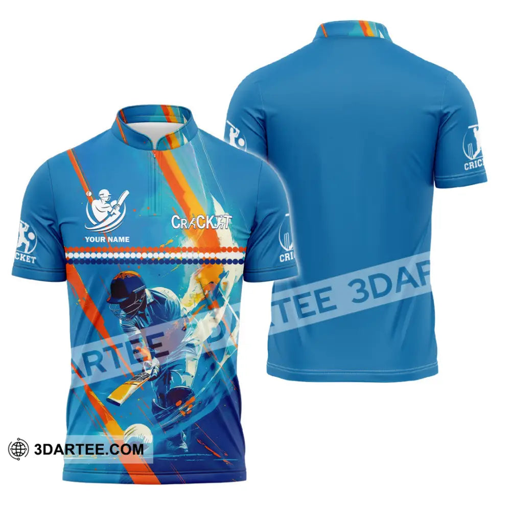 Unisex Shirt - Custom Cracket 3D Shirt Zipper Polo Shirt / S T-shirt