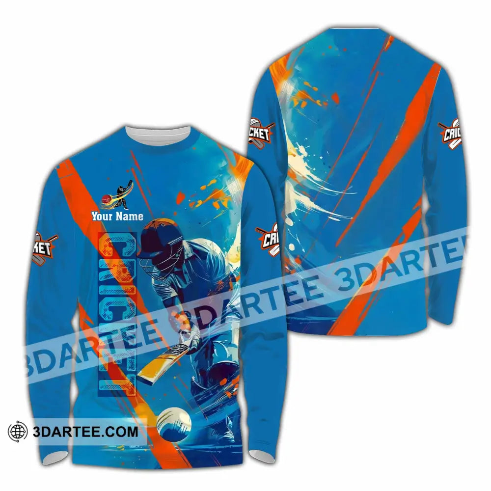 Unisex Shirt - Custom Cricket 3D Shirt - Long Sleeve Shirt / S - T-shirt