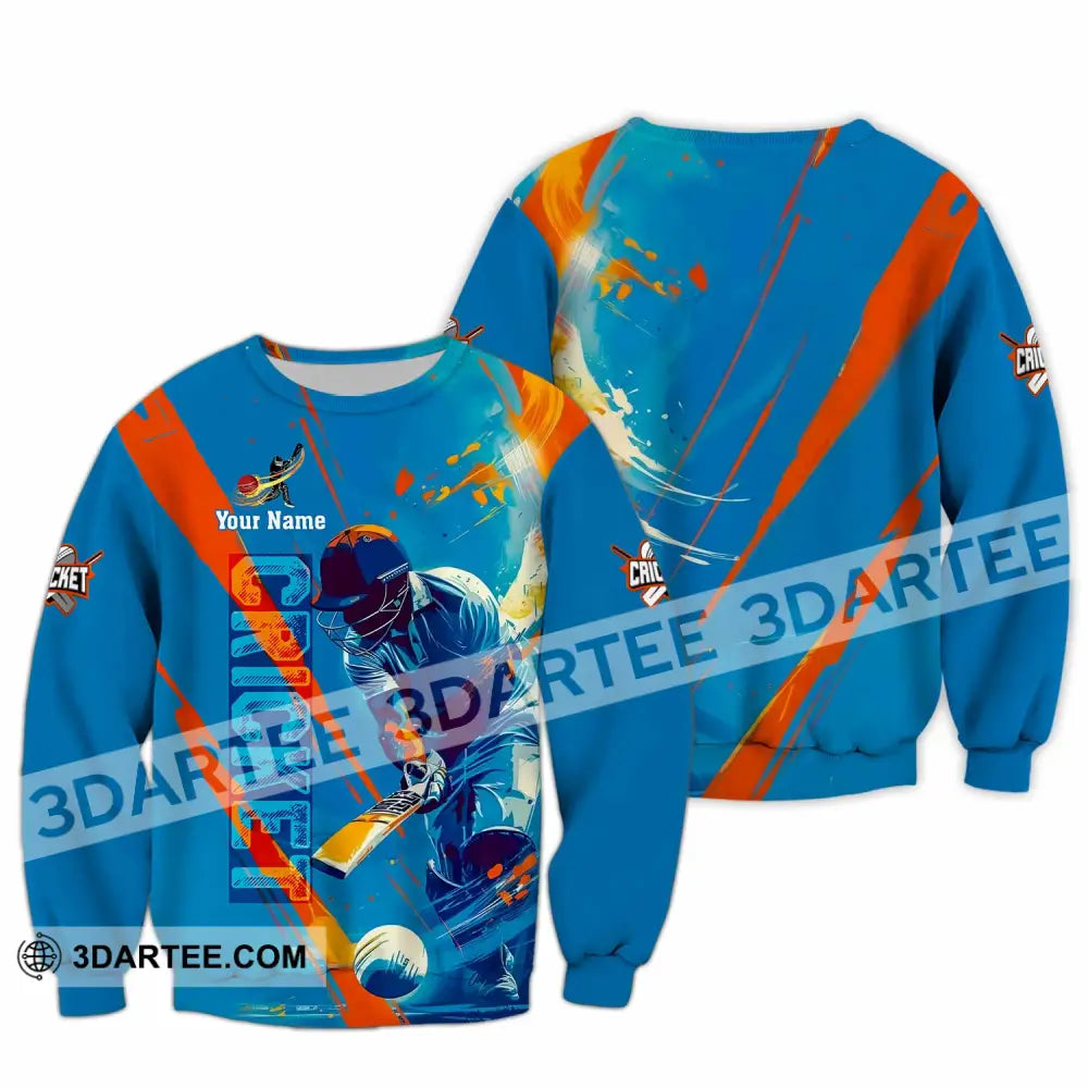 Unisex Shirt - Custom Cricket 3D Shirt - Long Sleeve / S - T-shirt