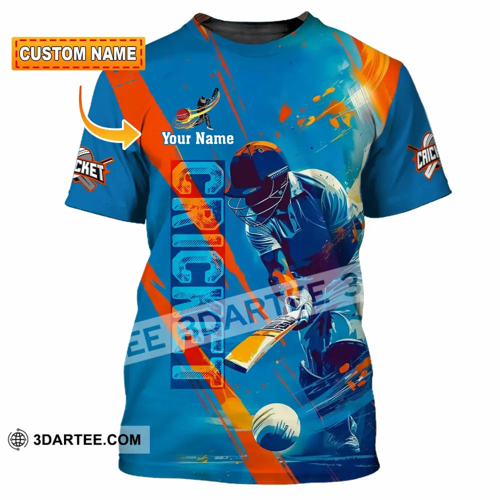 Unisex Shirt - Custom Cricket 3D Shirt - T-shirt