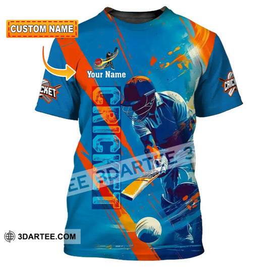 Unisex Shirt - Custom Cricket 3D Shirt - T-shirt