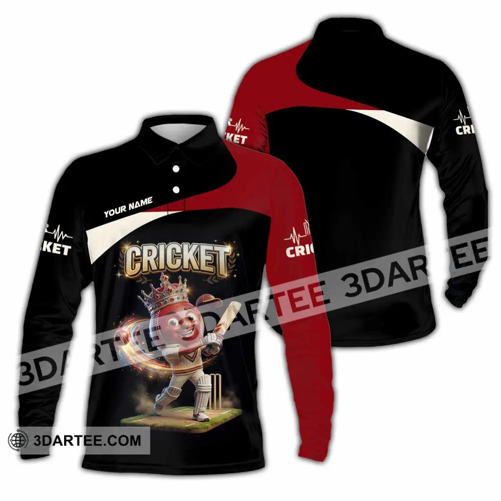 Unisex Shirt - Custom Cricket Shirt - Long Sleeve Polo / S - T-shirt