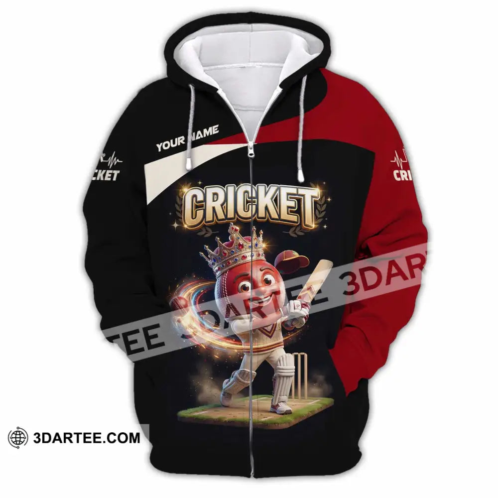 Unisex Shirt - Custom Cricket Shirt - Zipper Hoodie / S - T-shirt
