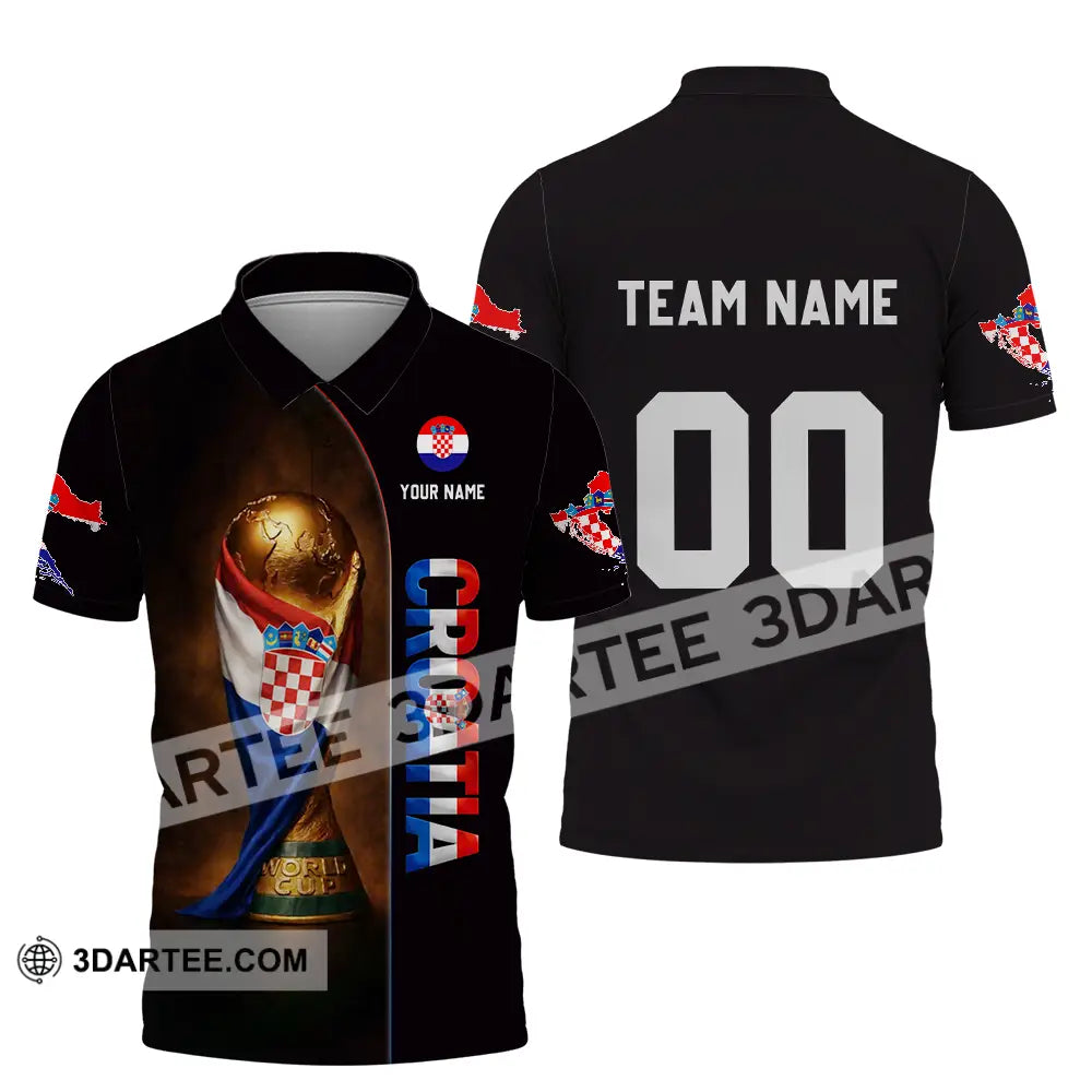 Unisex Shirt - Custom Croatia 3D Shirt Polo Shirt / S T-shirt