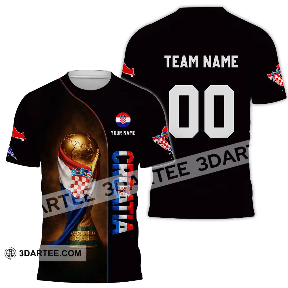 Unisex Shirt - Custom Croatia 3D Shirt T-Shirt / S T-shirt