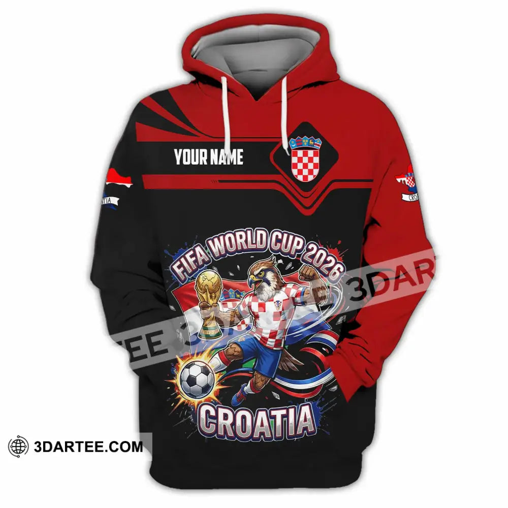 Unisex Shirt - Custom Croatia Fifa World Cup 2026 3D Shirt Hoodie / S T-shirt