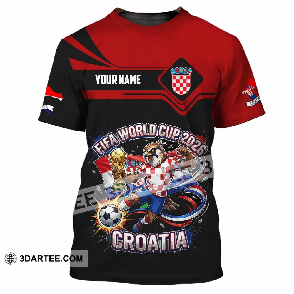 Unisex Shirt - Custom Croatia Fifa World Cup 2026 3D Shirt T-Shirt / S T-shirt