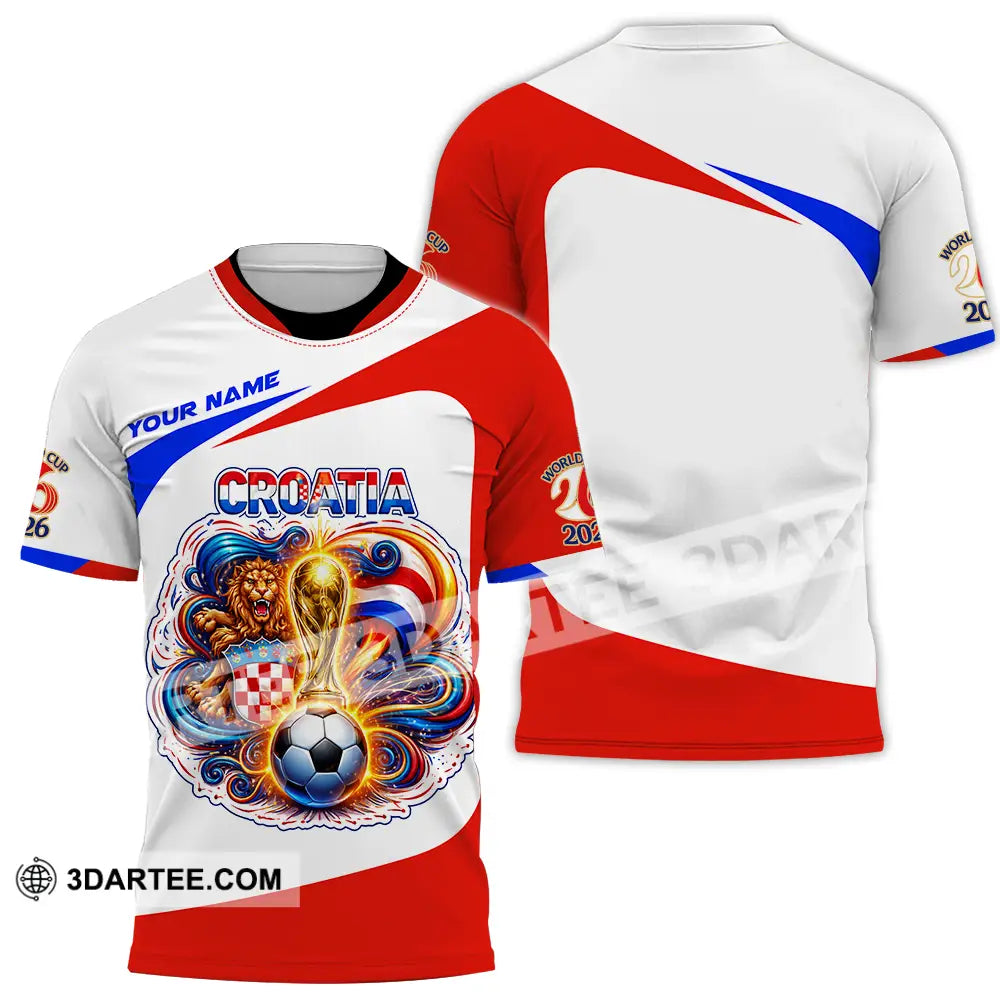 Unisex Shirt - Custom Croatia FIFA World Cup 2026 3D Shirt T-Shirt / S T-shirt