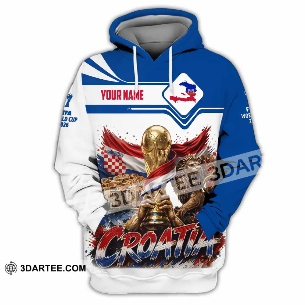 Unisex Shirt - Custom Croatia World Cup 2026 Shirt - Hoodie / S - T-shirt