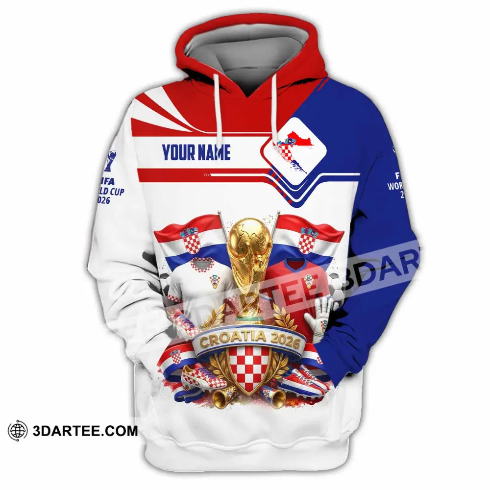 Unisex Shirt - Custom Croatia World Cup 2026 Shirt - Hoodie / S - T-shirt