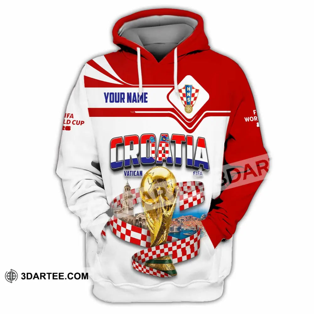 Unisex Shirt - Custom Croatia World Cup 2026 Shirt - Hoodie / S - T-shirt