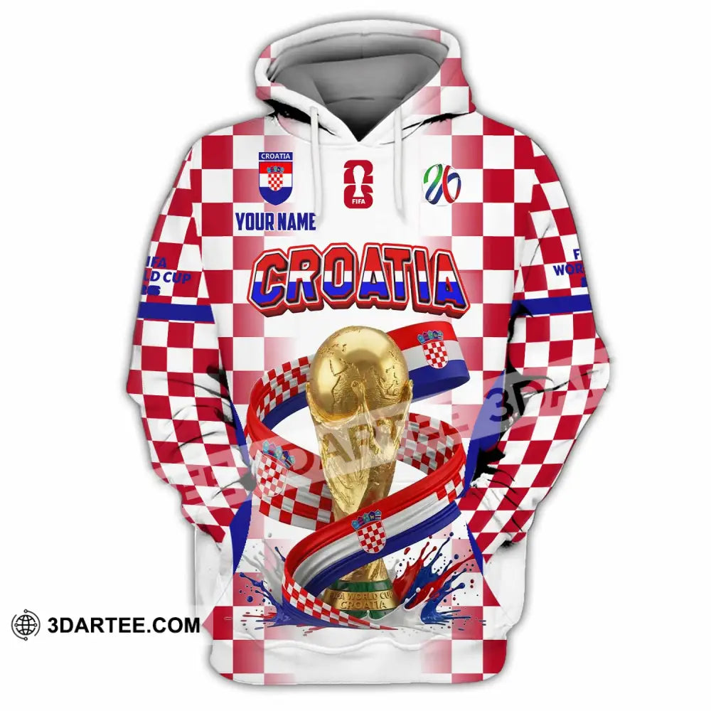 Unisex Shirt - Custom Croatia World Cup 2026 Shirt - Hoodie / S - T-shirt
