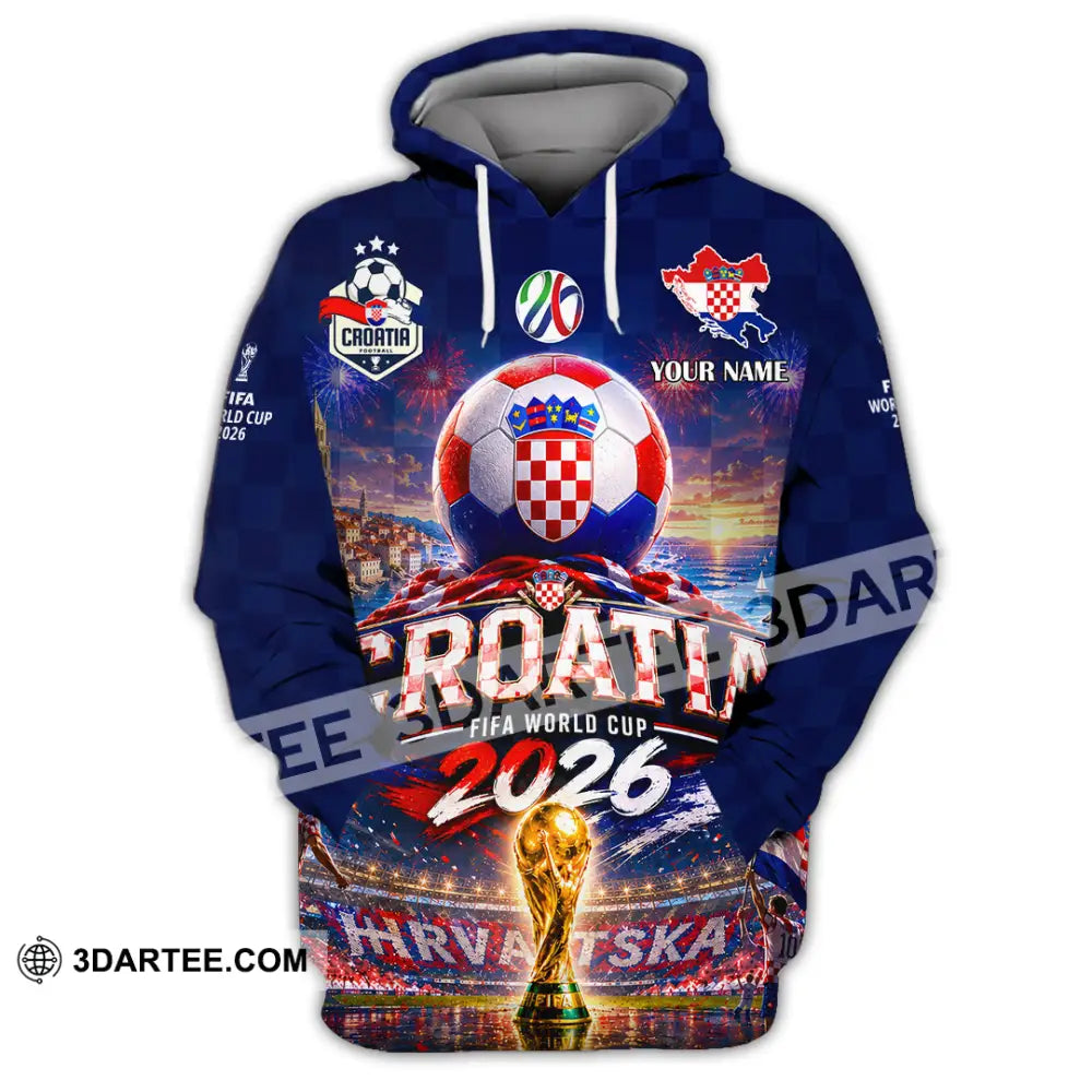 Unisex Shirt - Custom Croatia World Cup 2026 Shirt - Hoodie / S - T-shirt