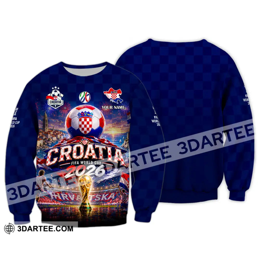 Unisex Shirt - Custom Croatia World Cup 2026 Shirt - Long Sleeve / S - T-shirt