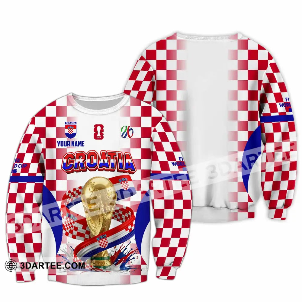 Unisex Shirt - Custom Croatia World Cup 2026 Shirt - Long Sleeve / S - T-shirt