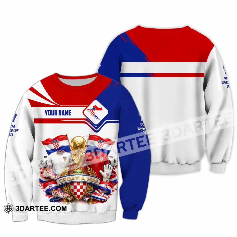 Unisex Shirt - Custom Croatia World Cup 2026 Shirt - Long Sleeve / S - T-shirt