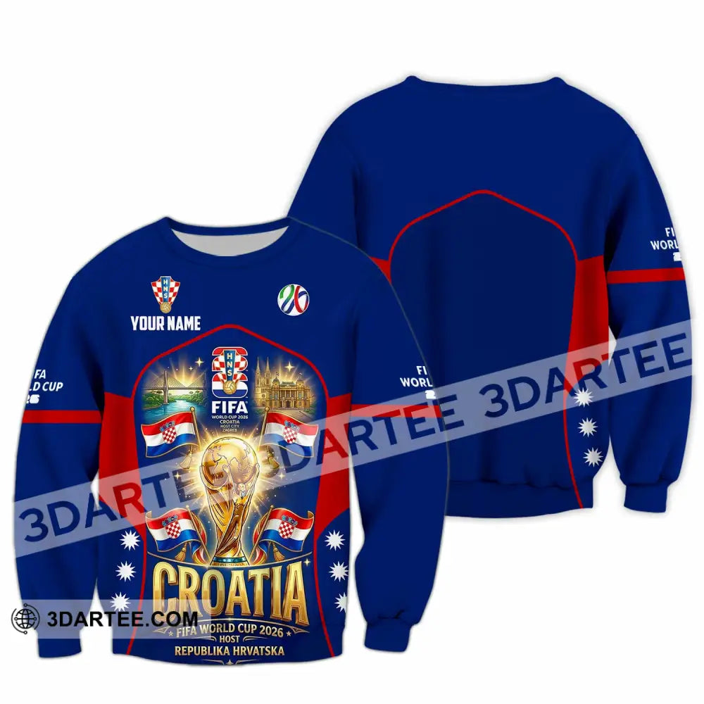 Unisex Shirt - Custom Croatia World Cup 2026 Shirt - Long Sleeve / S - T-shirt