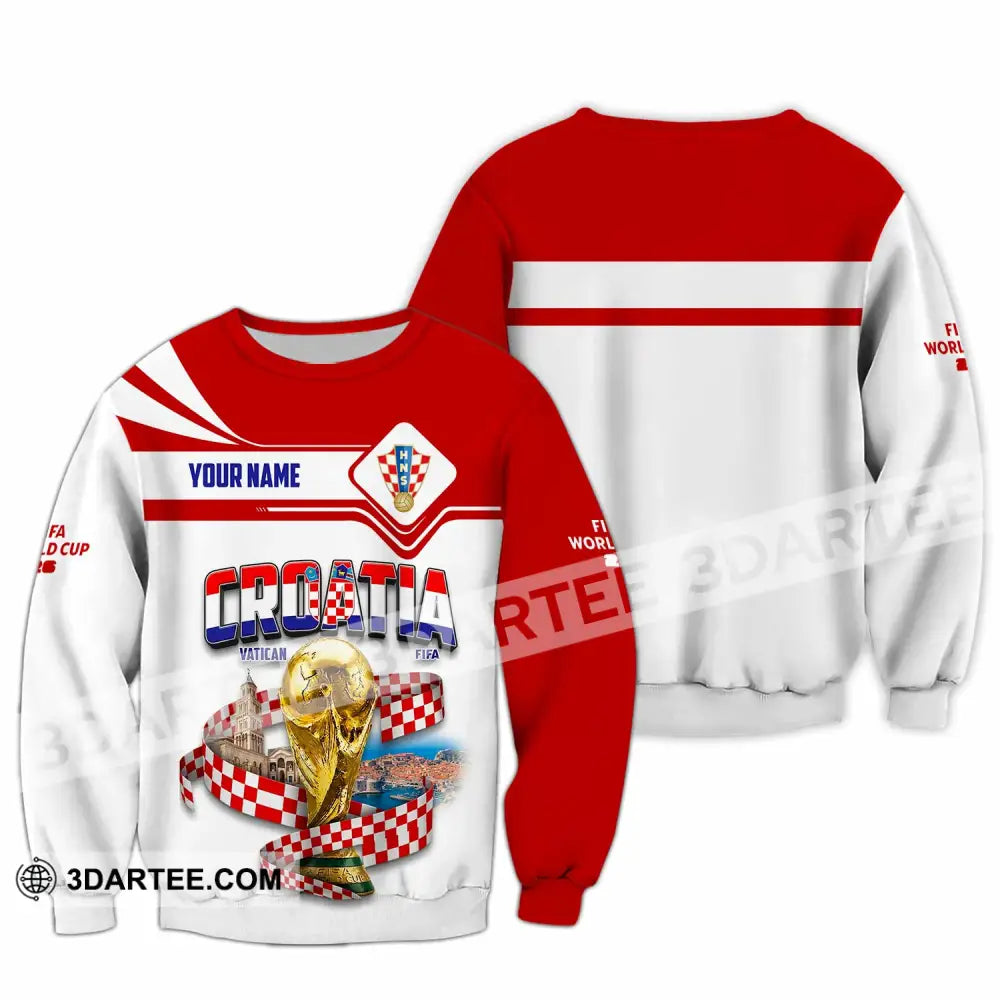 Unisex Shirt - Custom Croatia World Cup 2026 Shirt - Long Sleeve / S - T-shirt