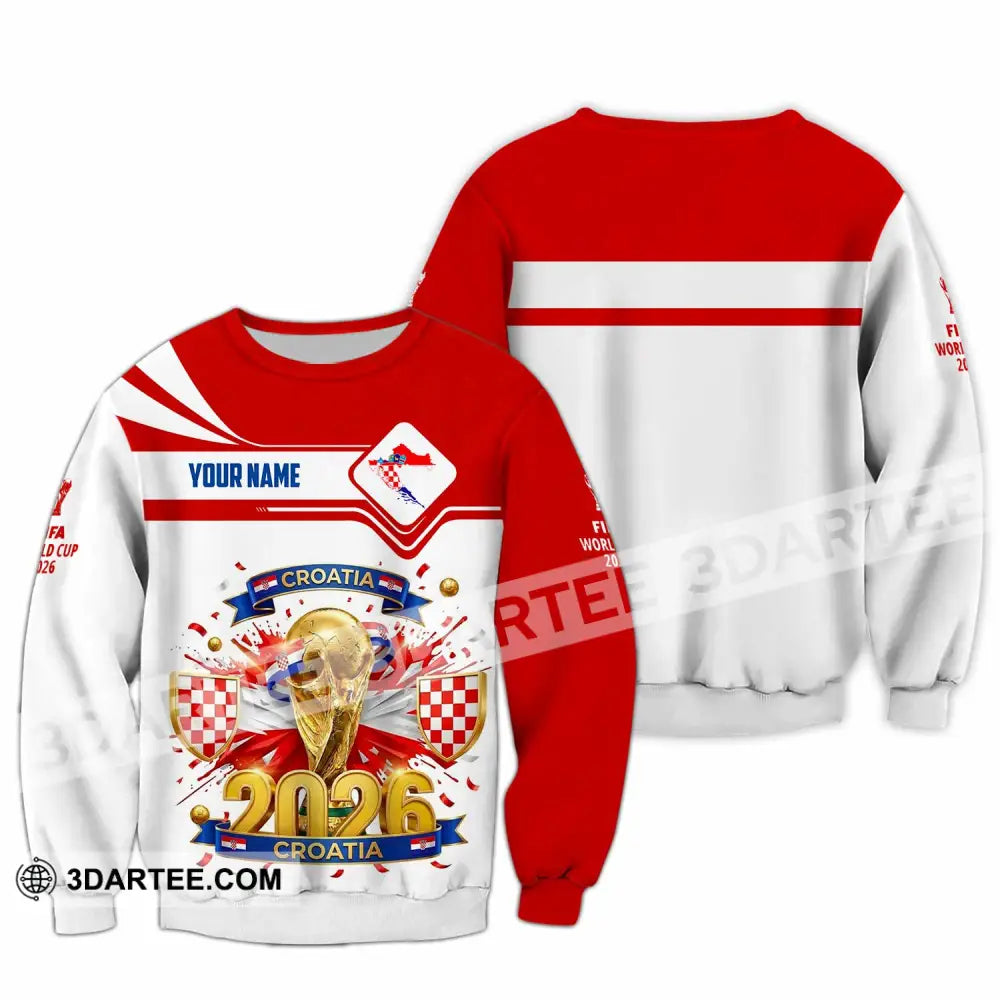 Unisex Shirt - Custom Croatia World Cup 2026 Shirt - Long Sleeve / S - T-shirt