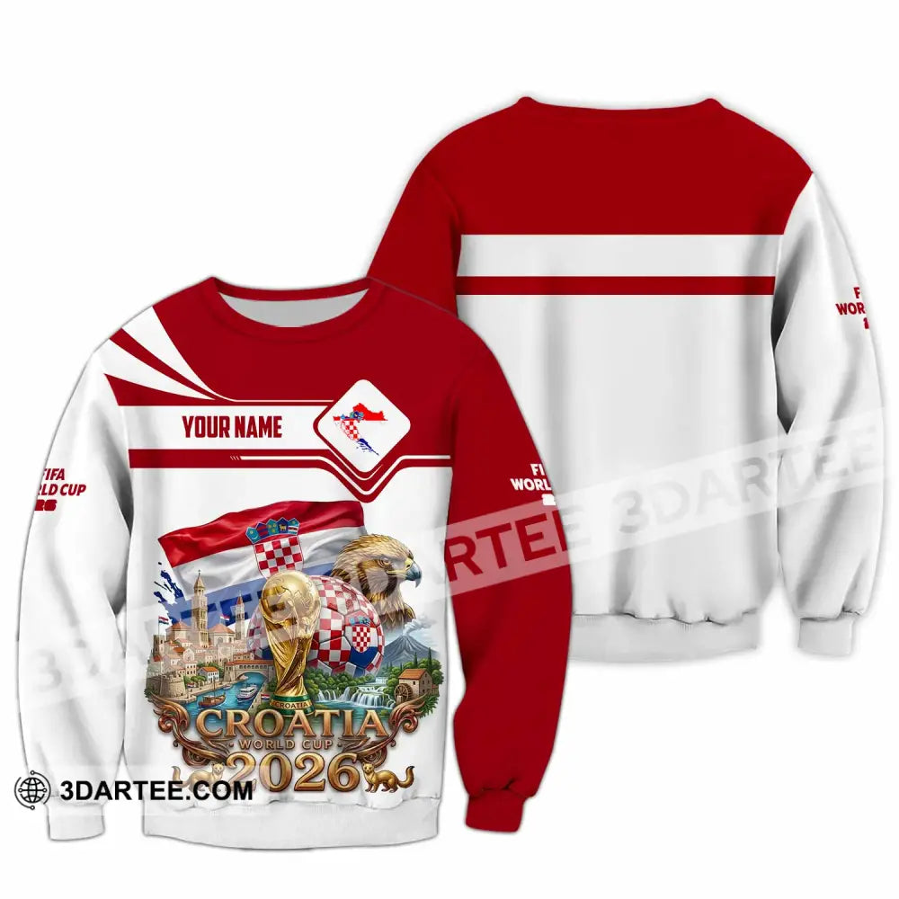 Unisex Shirt - Custom Croatia World Cup 2026 Shirt - Long Sleeve / S - T-shirt
