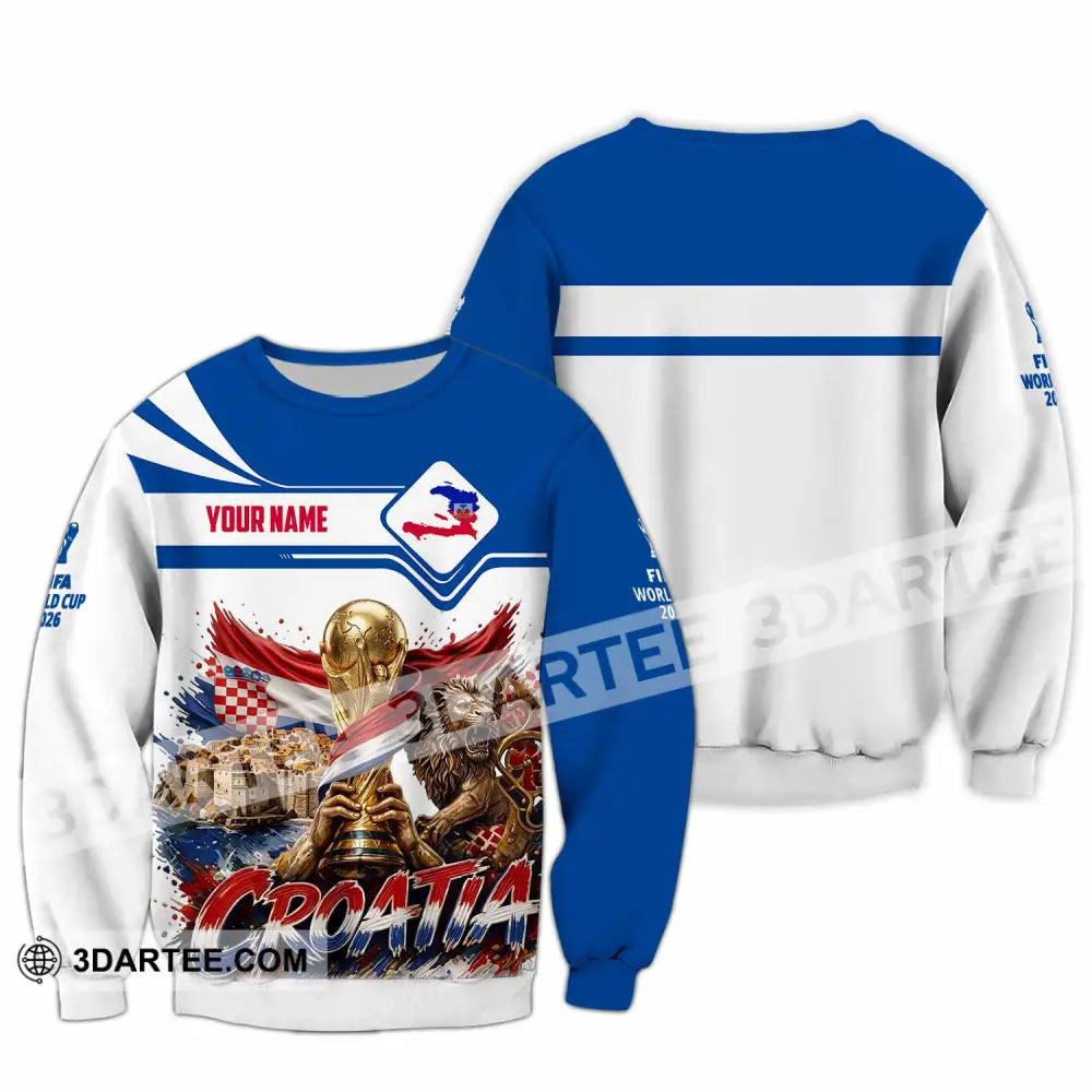 Unisex Shirt - Custom Croatia World Cup 2026 Shirt - Long Sleeve / S - T-shirt