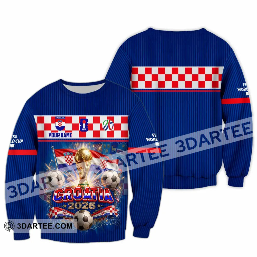 Unisex Shirt - Custom Croatia World Cup 2026 Shirt - Long Sleeve / S - T-shirt
