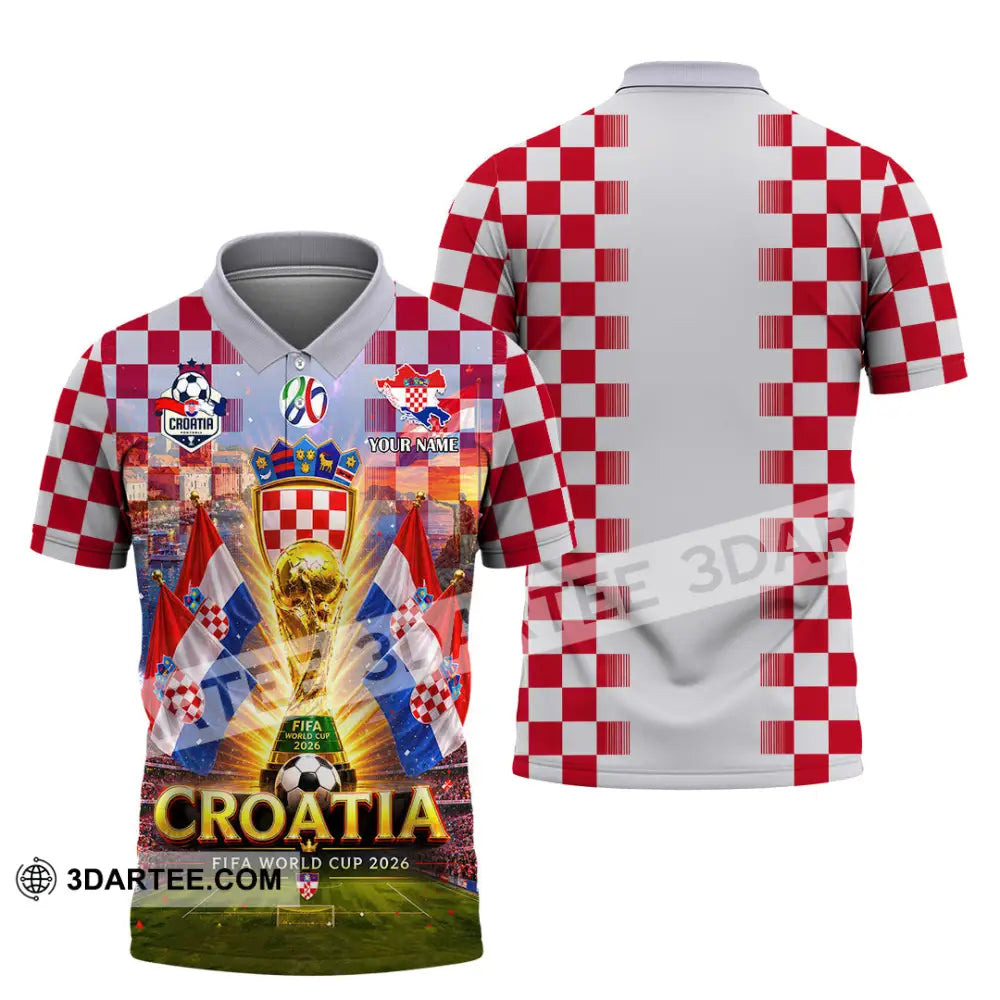 Unisex Shirt - Custom Croatia World Cup 2026 Shirt - Polo Shirt / S - T-shirt