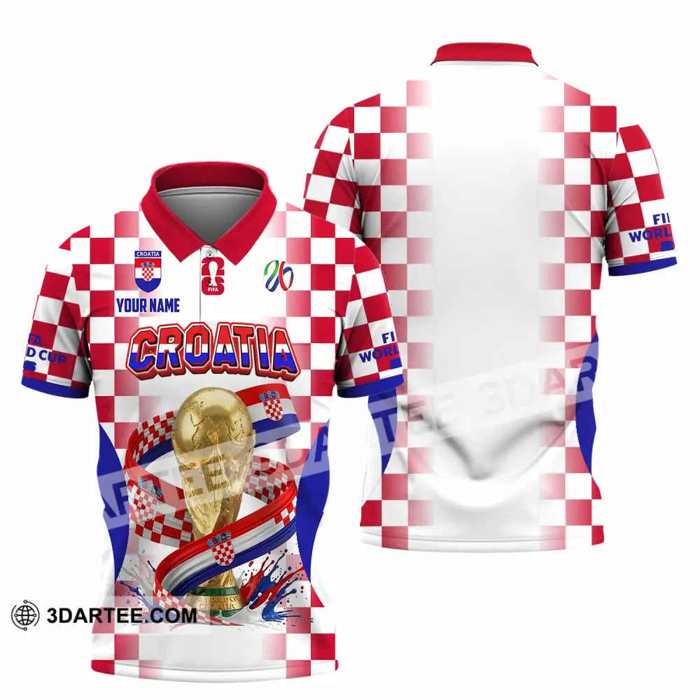 Unisex Shirt - Custom Croatia World Cup 2026 Shirt - Polo Shirt / S - T-shirt