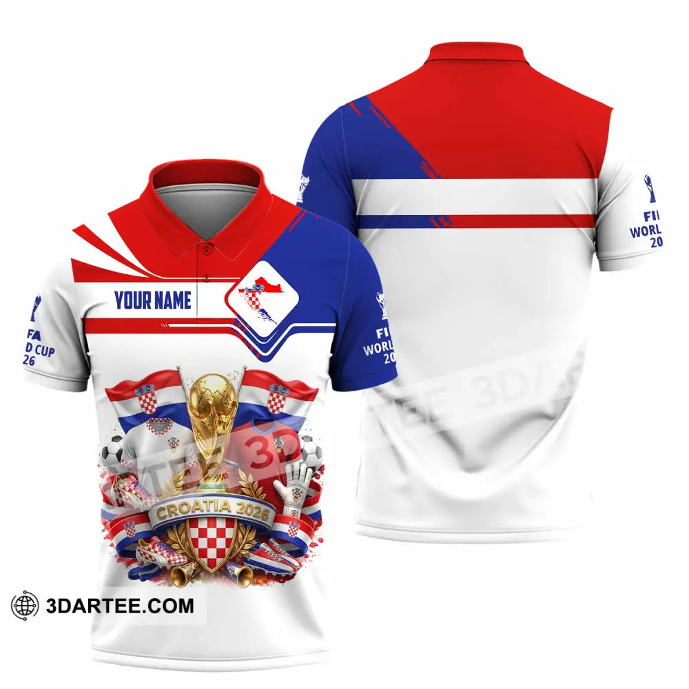 Unisex Shirt - Custom Croatia World Cup 2026 Shirt - Polo Shirt / S - T-shirt