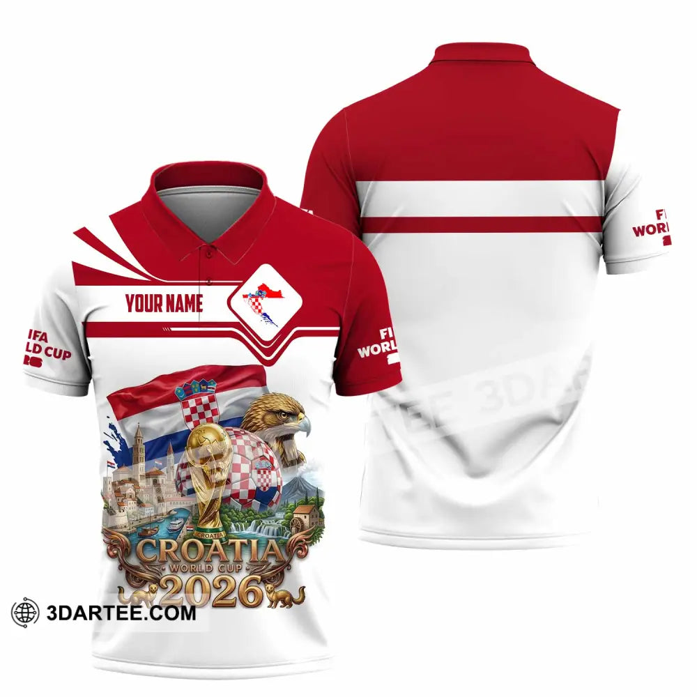 Unisex Shirt - Custom Croatia World Cup 2026 Shirt - Polo Shirt / S - T-shirt