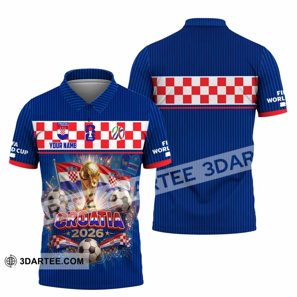 Unisex Shirt - Custom Croatia World Cup 2026 Shirt - Polo Shirt / S - T-shirt