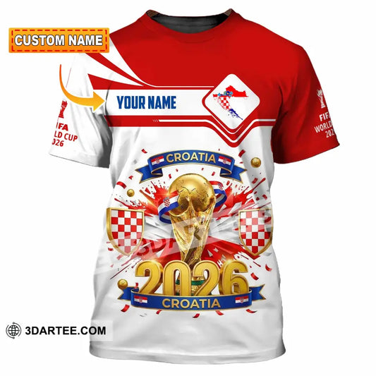 Unisex Shirt - Custom Croatia World Cup 2026 Shirt - T-shirt