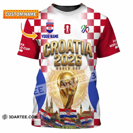 Unisex Shirt - Custom Croatia World Cup 2026 Shirt - T-shirt