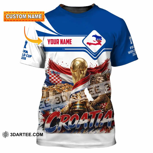 Unisex Shirt - Custom Croatia World Cup 2026 Shirt - T-shirt