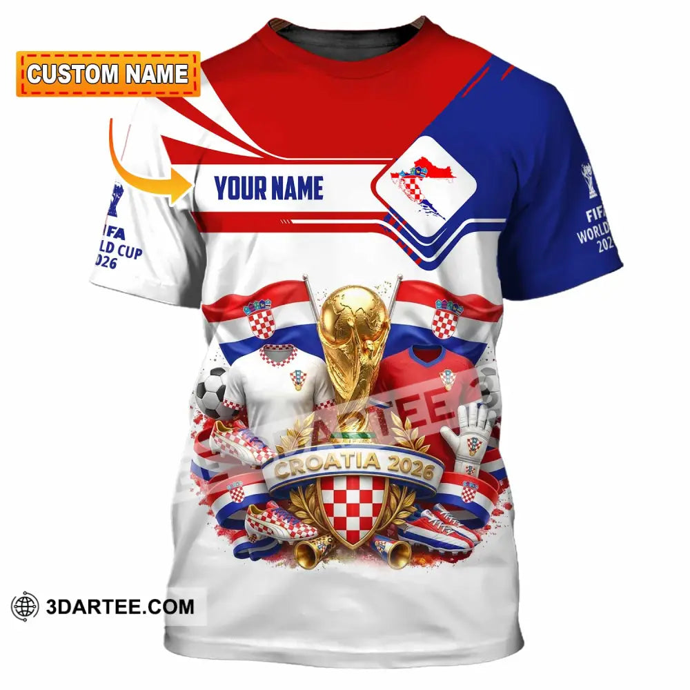 Unisex Shirt - Custom Croatia World Cup 2026 Shirt - T-shirt