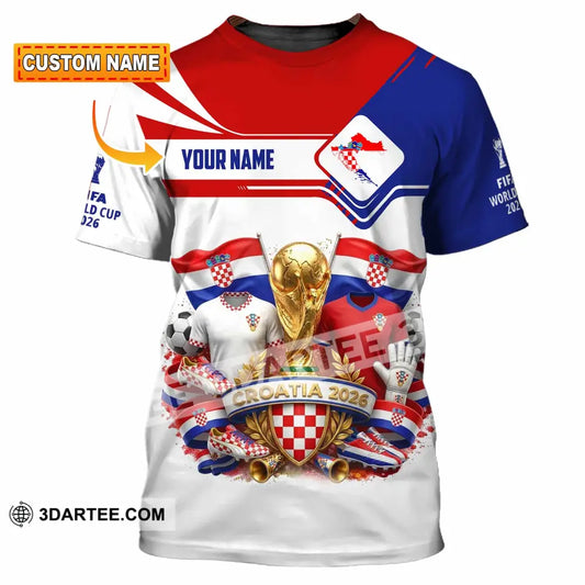 Unisex Shirt - Custom Croatia World Cup 2026 Shirt - T-shirt