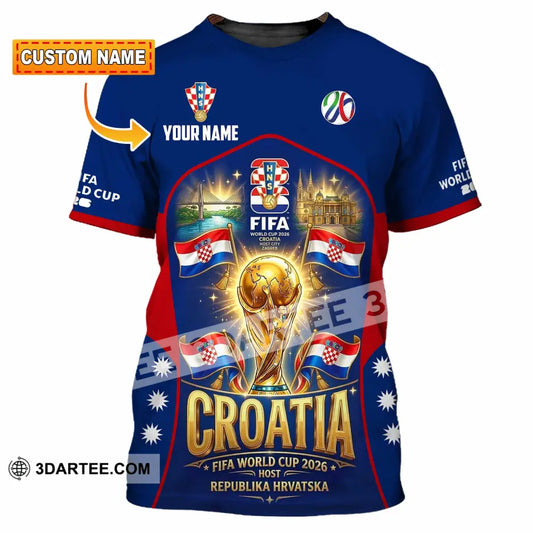 Unisex Shirt - Custom Croatia World Cup 2026 Shirt - T-shirt