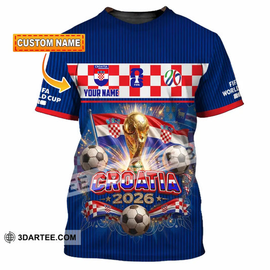 Unisex Shirt - Custom Croatia World Cup 2026 Shirt - T-shirt