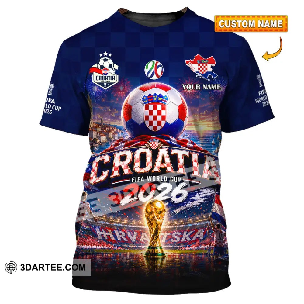 Unisex Shirt - Custom Croatia World Cup 2026 Shirt - T-shirt