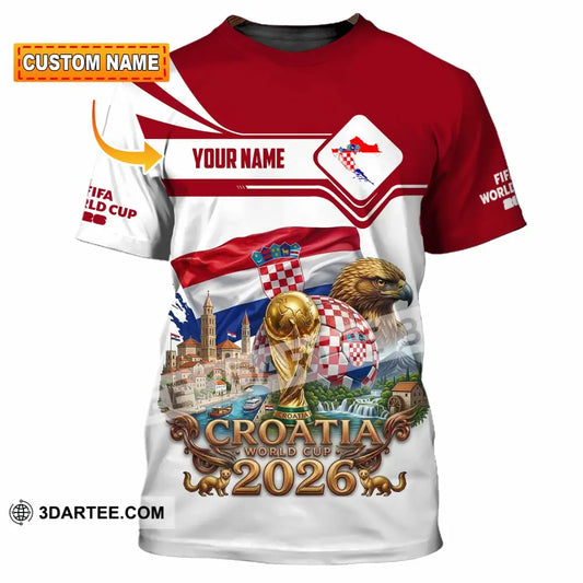 Unisex Shirt - Custom Croatia World Cup 2026 Shirt - T-shirt