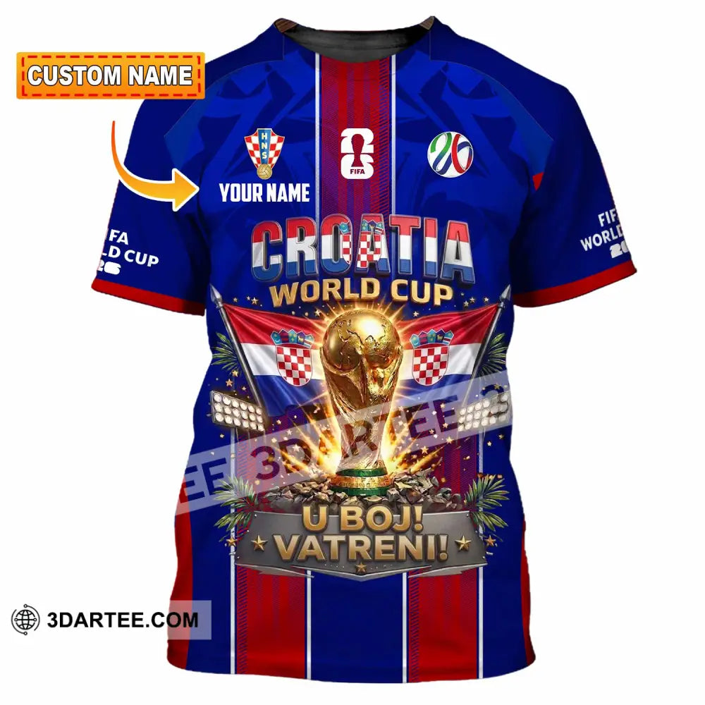 Unisex Shirt - Custom Croatia World Cup 2026 Shirt - T-shirt