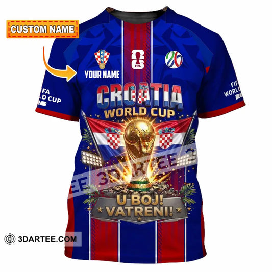 Unisex Shirt - Custom Croatia World Cup 2026 Shirt - T-shirt