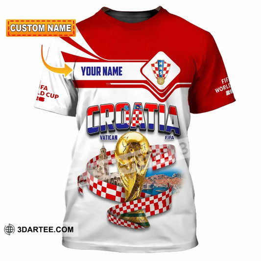 Unisex Shirt - Custom Croatia World Cup 2026 Shirt - T-shirt