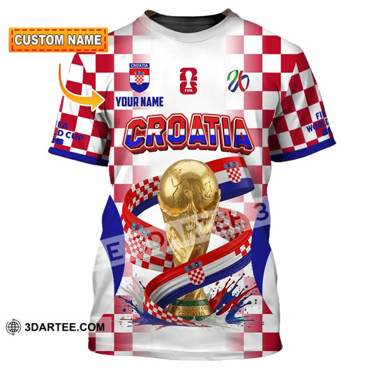 Unisex Shirt - Custom Croatia World Cup 2026 Shirt - T-shirt