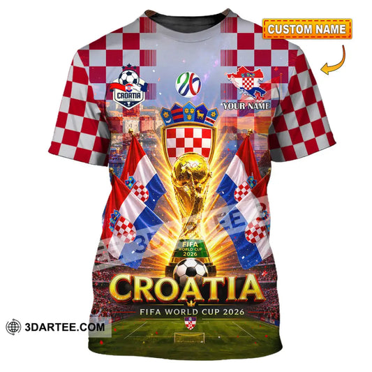 Unisex Shirt - Custom Croatia World Cup 2026 Shirt - T-shirt
