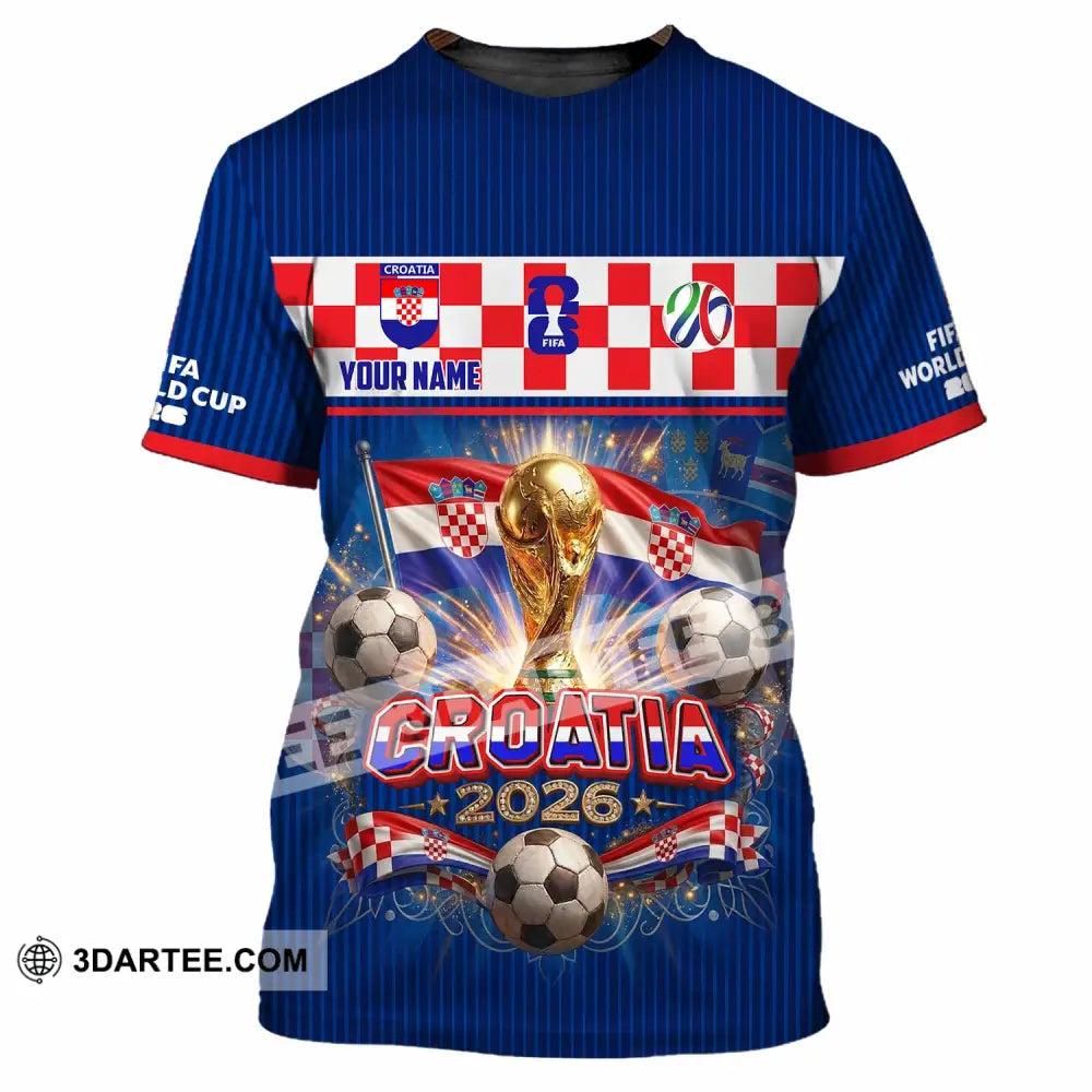 Unisex Shirt - Custom Croatia World Cup 2026 Shirt - T-Shirt / S - T-shirt
